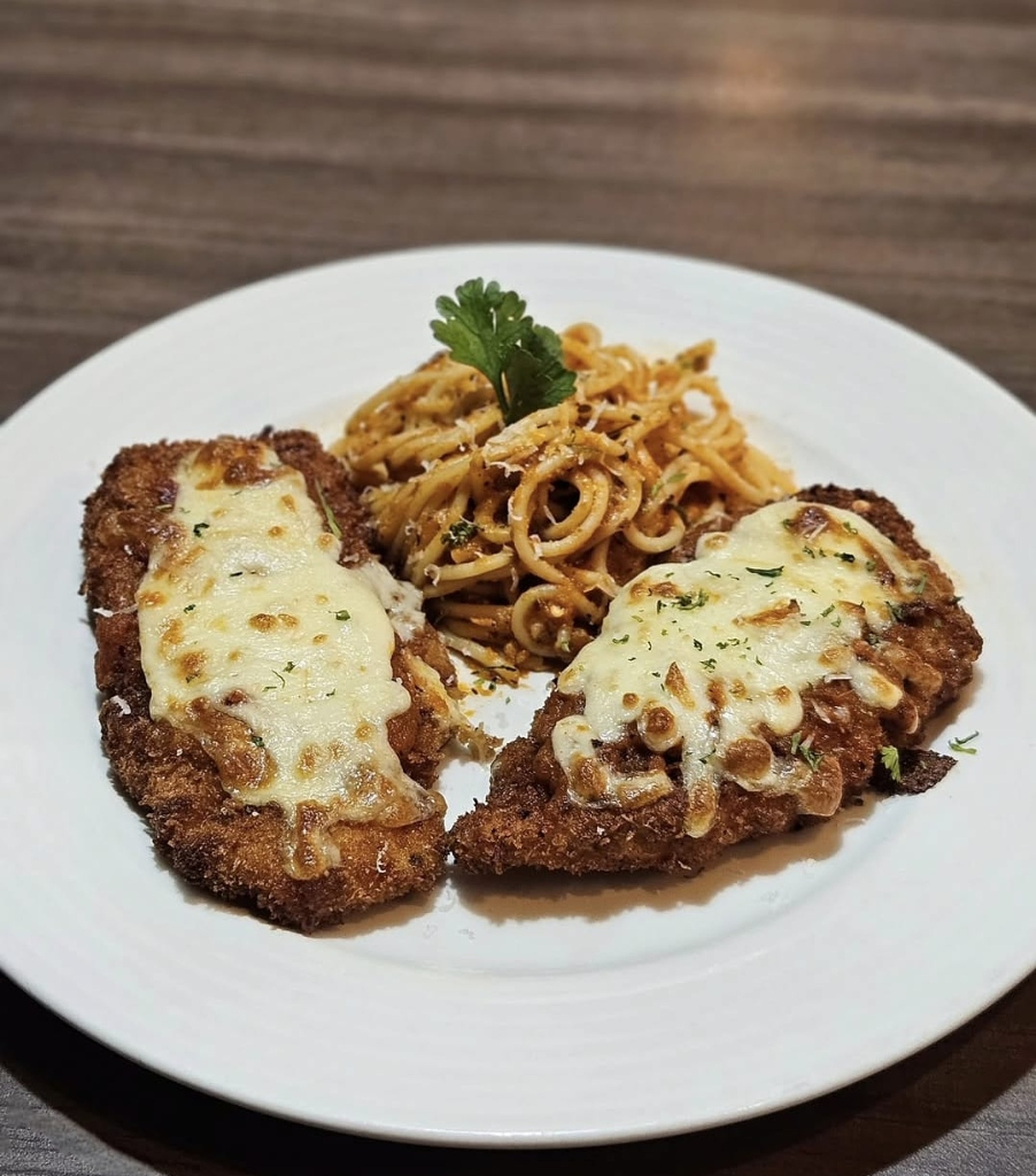Chicken Parmigiana Spaghetti